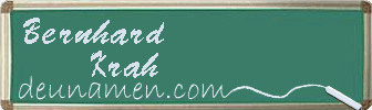 Bernhard Krah Visitenkarte